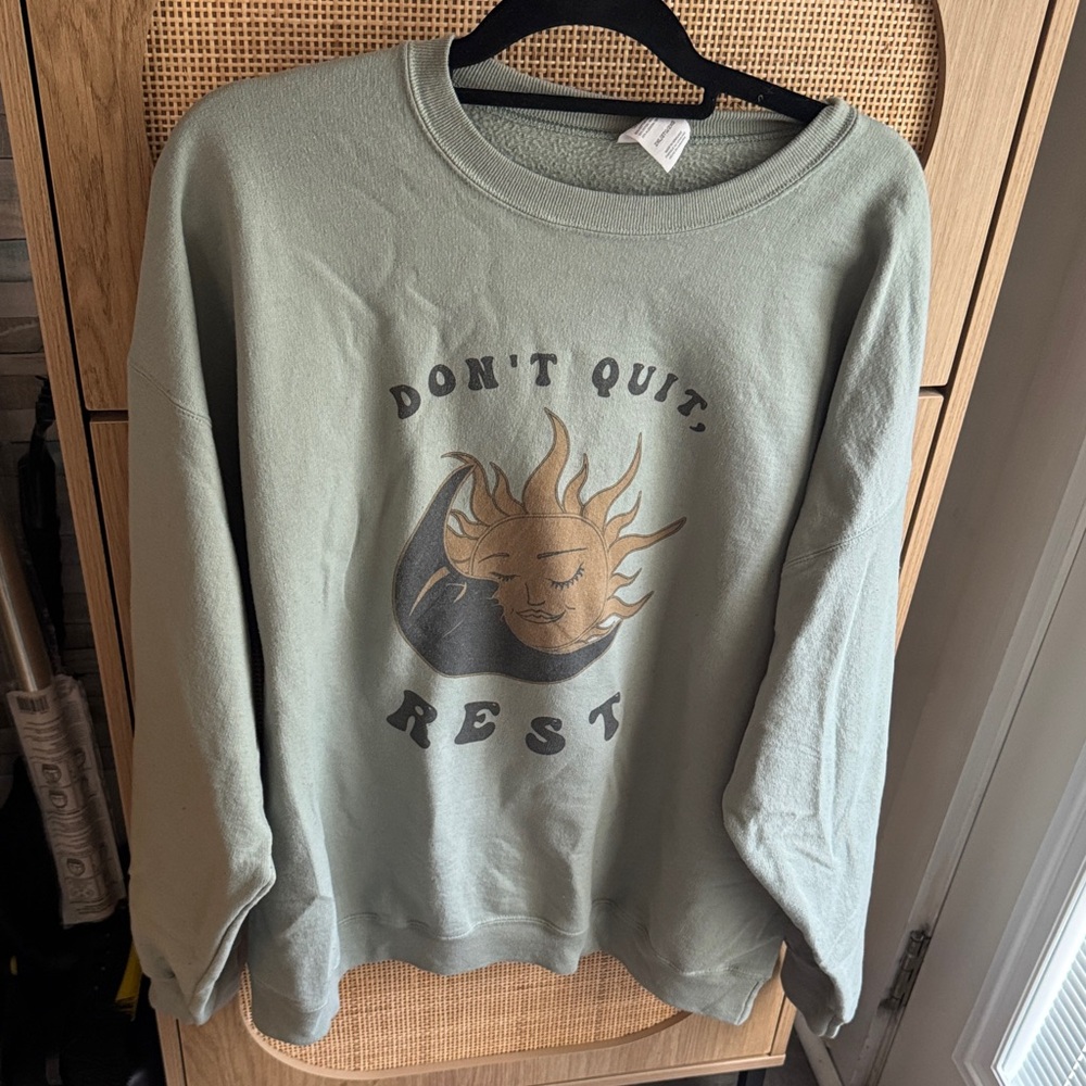 Green Graphic Sweatshirt